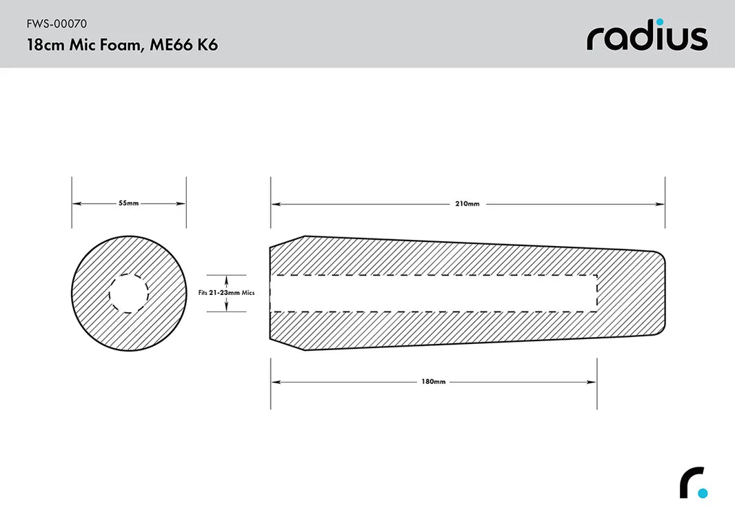 ME66 K6 Shotgun Mic Foam