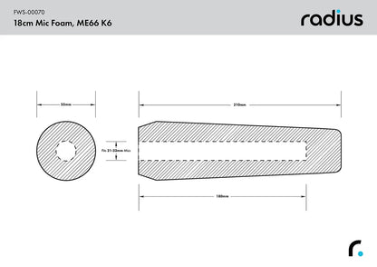 ME66 K6 Shotgun Mic Foam