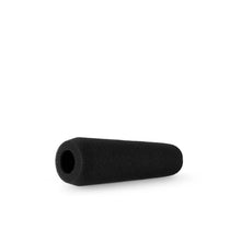 Black cylindrical shotgun mic foam windscreen with end hole