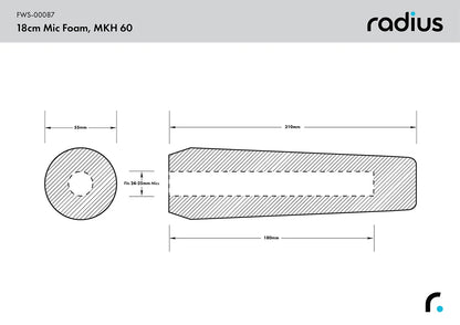 MKH60 Shotgun Mic Foam