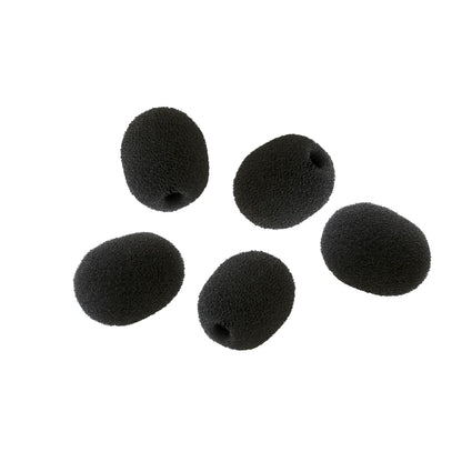 Lavalier Mic Foams - Black (5 Pack)