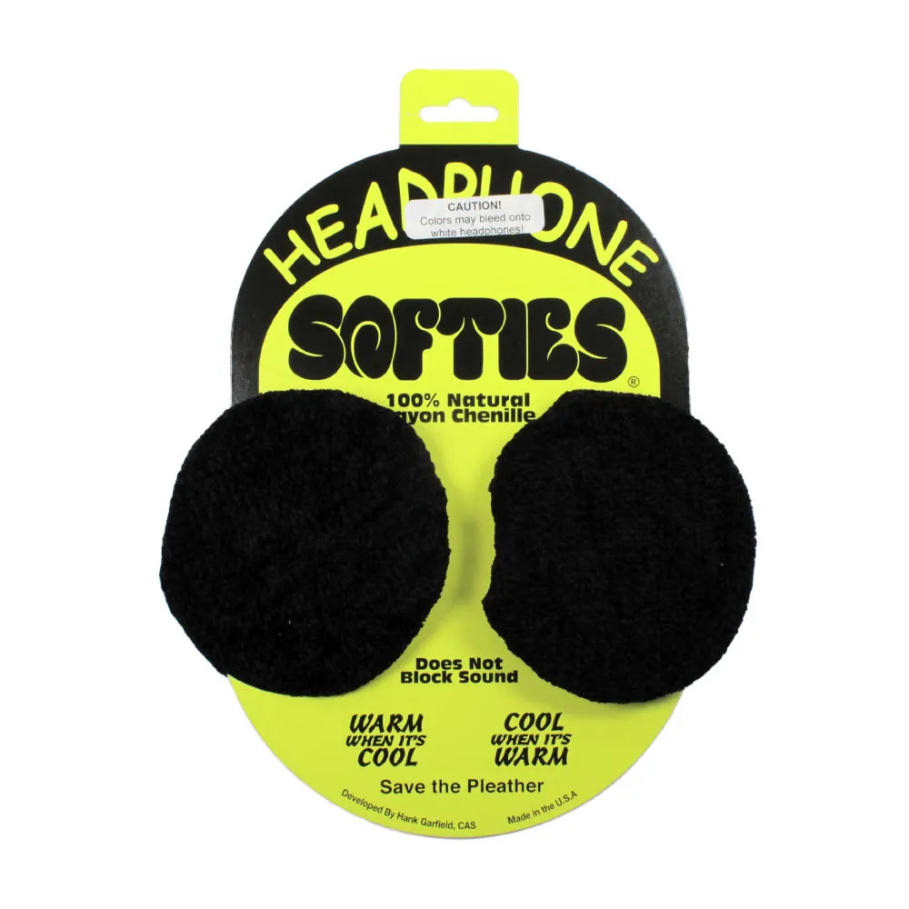 Garfield Headphone Softies black plush ear covers with strap