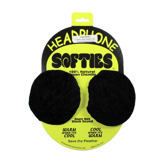Garfield Headphone Softies black plush ear covers with strap