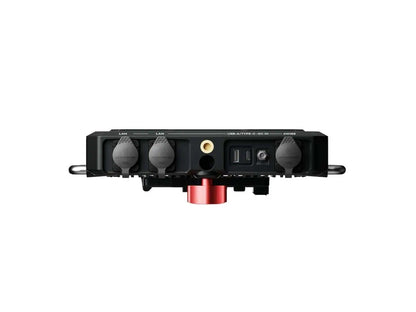 Black roaming hub intercom unit with ports and mounting bracket