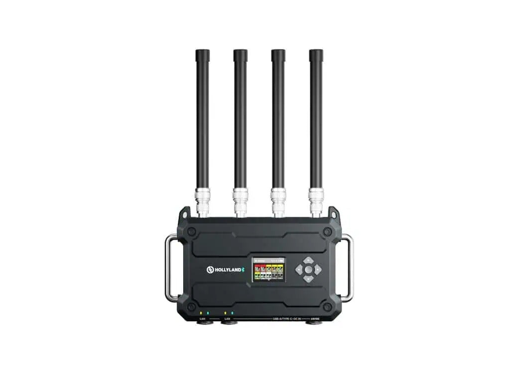 Black roaming hub intercom unit with four antennas