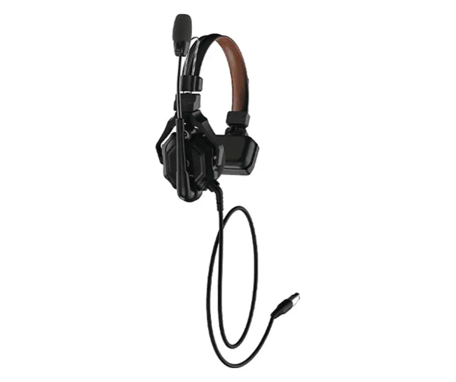 Hollyland Solidcom C1 Pro wired headset with boom mic, black over-ear, cable