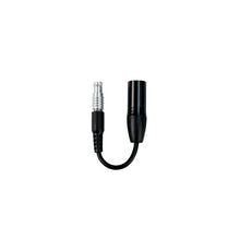 XLR headset adapter cable, 10-pin to 4-pin, with metal and black connectors