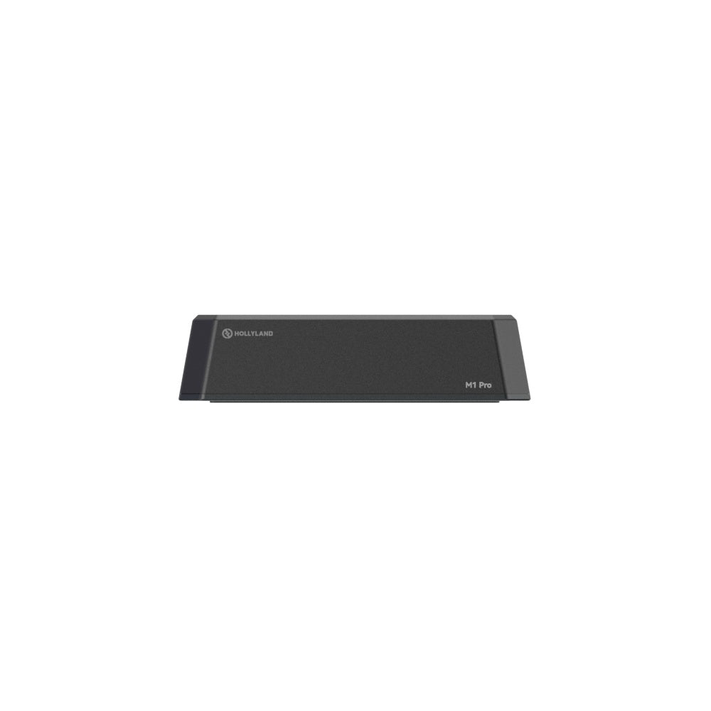 Hollyland Solidcom M1 Pro beltpack battery charging base, dark dock
