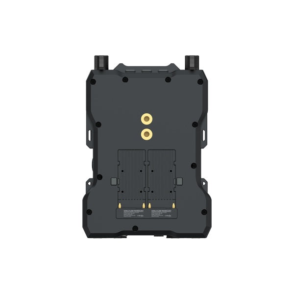 Hollyland Solidcom M1 Pro RRU base station underside with gold contact slots
