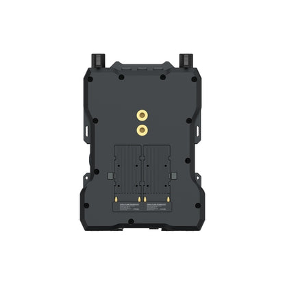 Hollyland Solidcom M1 Pro RRU base station underside with gold contact slots