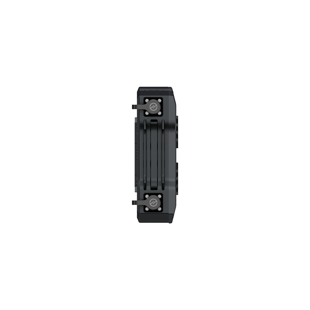 Hollyland Solidcom M1 Pro RRU base station rear view with two mounting brackets