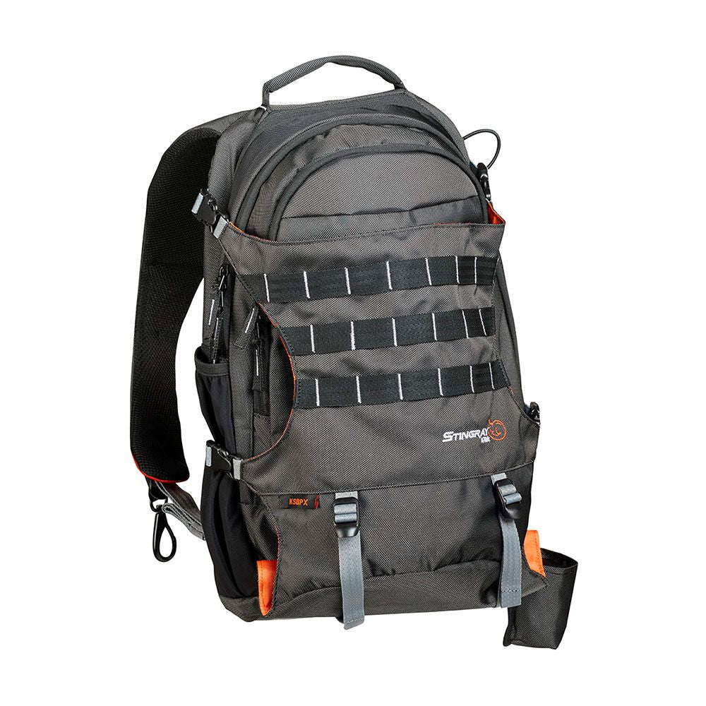 K-Tek Stingray BackPack X with orange interior and integrated harness