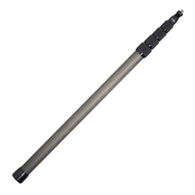 Graphite boom pole with black end caps, 8 ft 4 in telescoping section