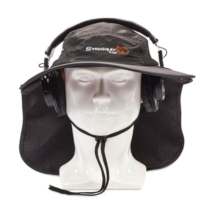 K-Tek Stingray Audio SunHat – Black – product view 2