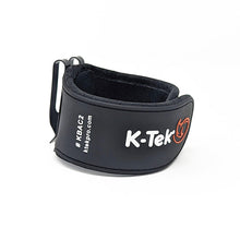 Black padded accessory clip with K-Tek logo and side strap loops
