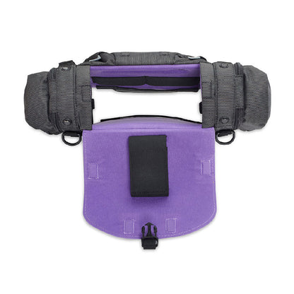 Stingray Junior-X Purple audio bag showing side and bottom access