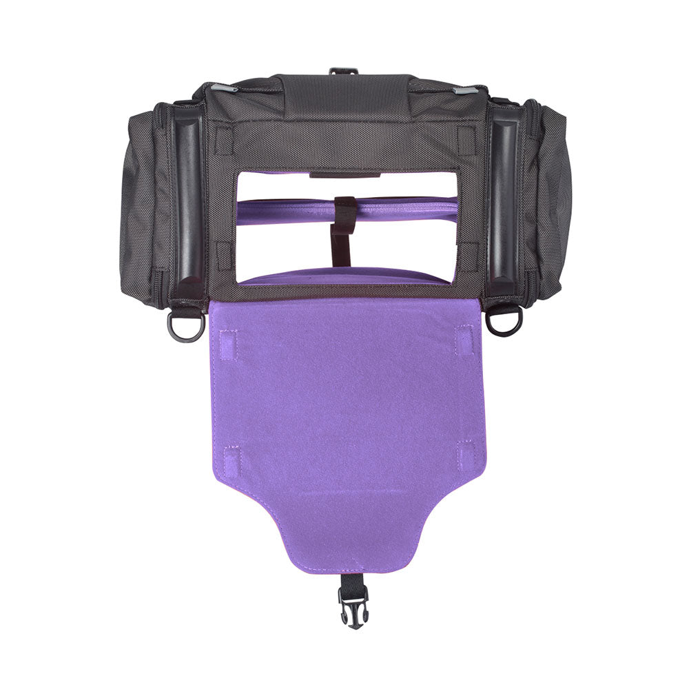 Stingray Small-X Purple mixer recorder bag with removable kickstand