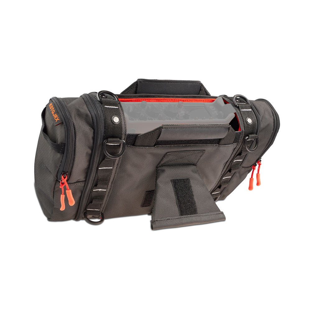 Stingray Junior-X mixer recorder bag showing built-in kickstand and cable access