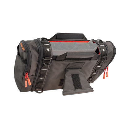 Stingray Junior-X mixer recorder bag showing built-in kickstand and cable access