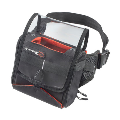Stingray Zoom F6 recorder bag showing integrated frame and orange interior