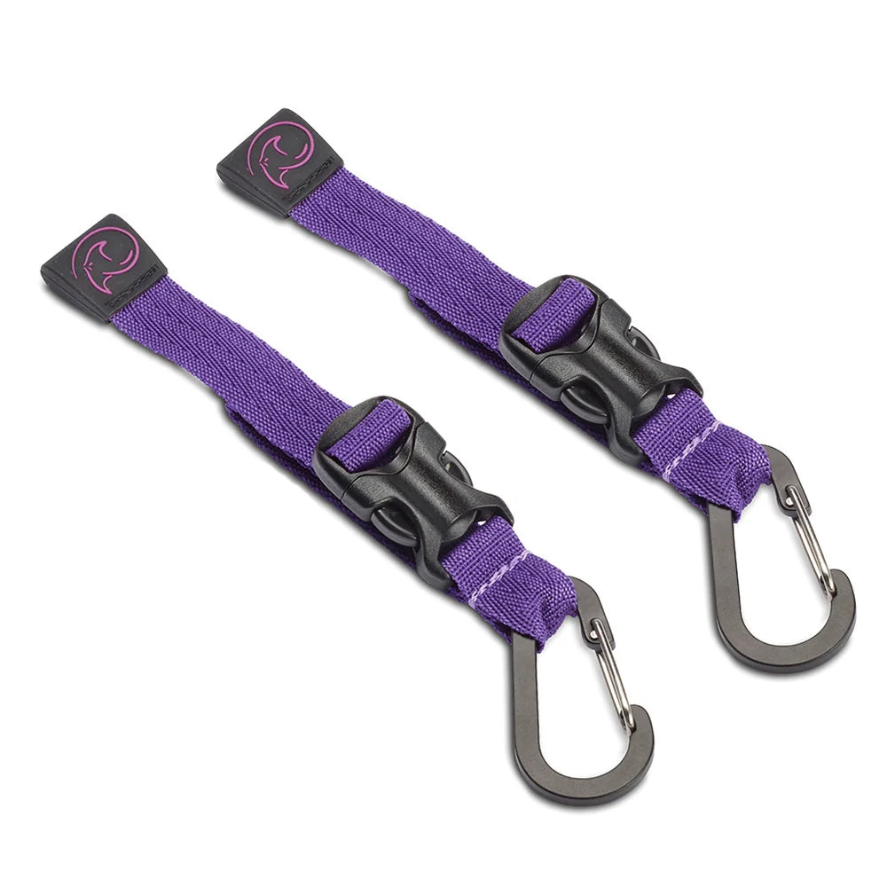 Stingray Cable Hangers with Buckle – Purple – Set of 2