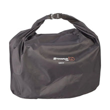 Dark gray Stingray small-X rain cover with top carry handle and front logo