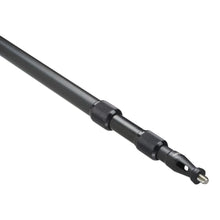 Boom pole with textured grip and metal-screw XLR connection
