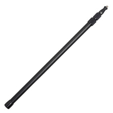 Full black boom pole with top connector hardware