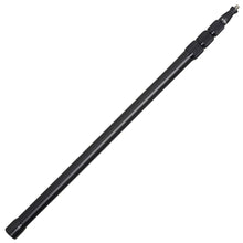 Black audio boom pole with segmented sections and small top connector