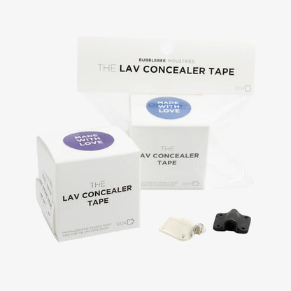 Lav concealer tape set (120 pcs) with box and small tape pieces