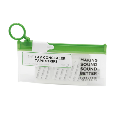 Lav concealer tape strips dispenser, green open handle packaging