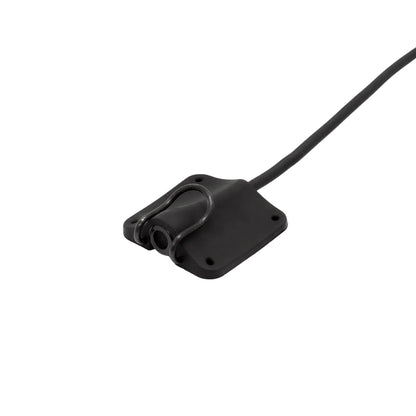 Black lavalier microphone concealer with attached cable