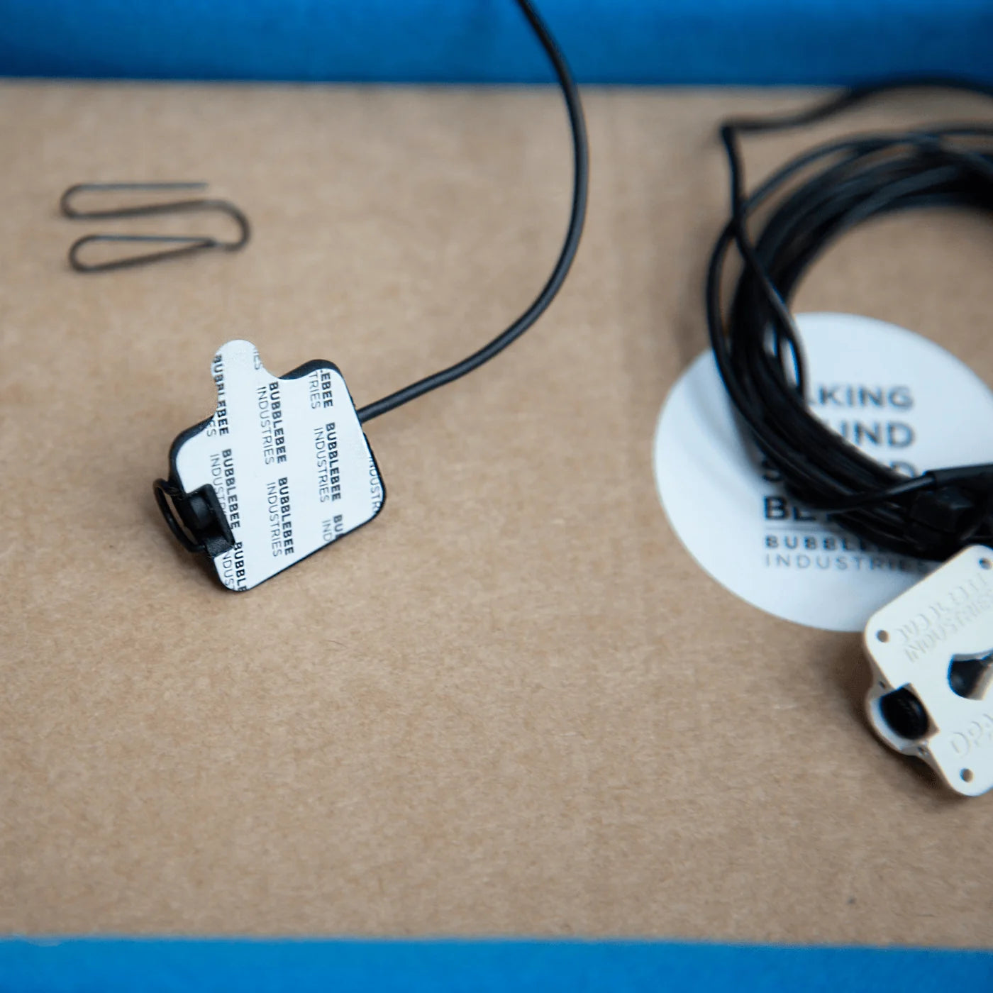 Lav microphone concealer parts with wired connector and clip on mounting label