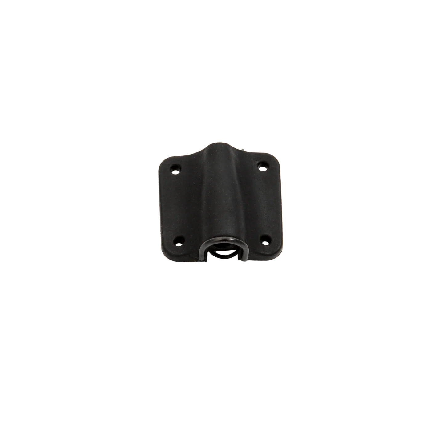 Black lav concealer for Sennheiser, front cover with side holes and clip opening