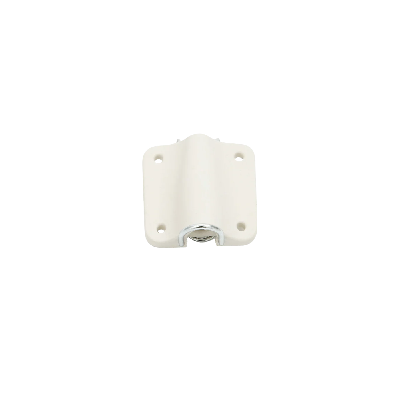 White lav concealer for Sennheiser, front cover with side screw holes