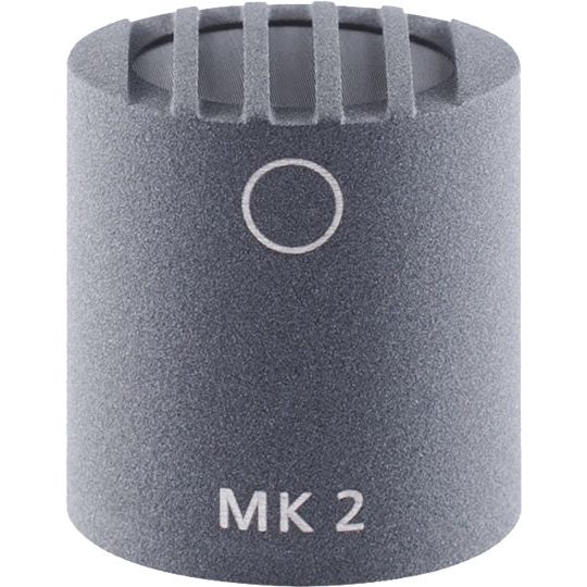 Schoeps MK 2 omnidirectional microphone capsule with gray foam body and MK 2 marking