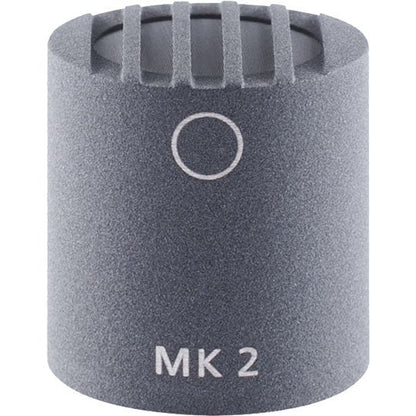 Schoeps MK 2 omnidirectional microphone capsule with gray foam body and MK 2 marking