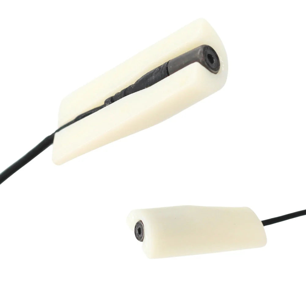 Cream mini microphone foam mount with black cord and small connector openings