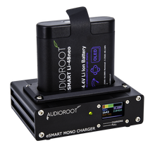 Audioroot eSMART MONO charger with eSMART battery fitted