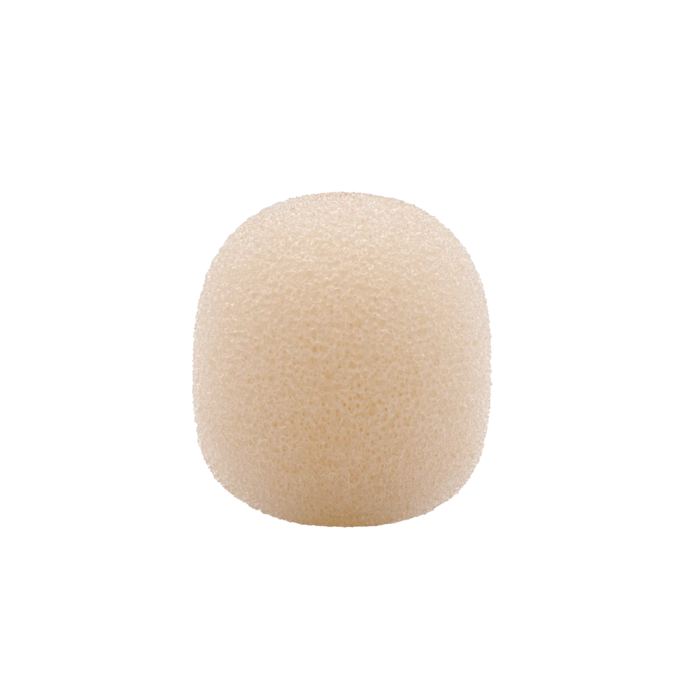 Round foam windscreen for lavalier microphones, beige (medium)