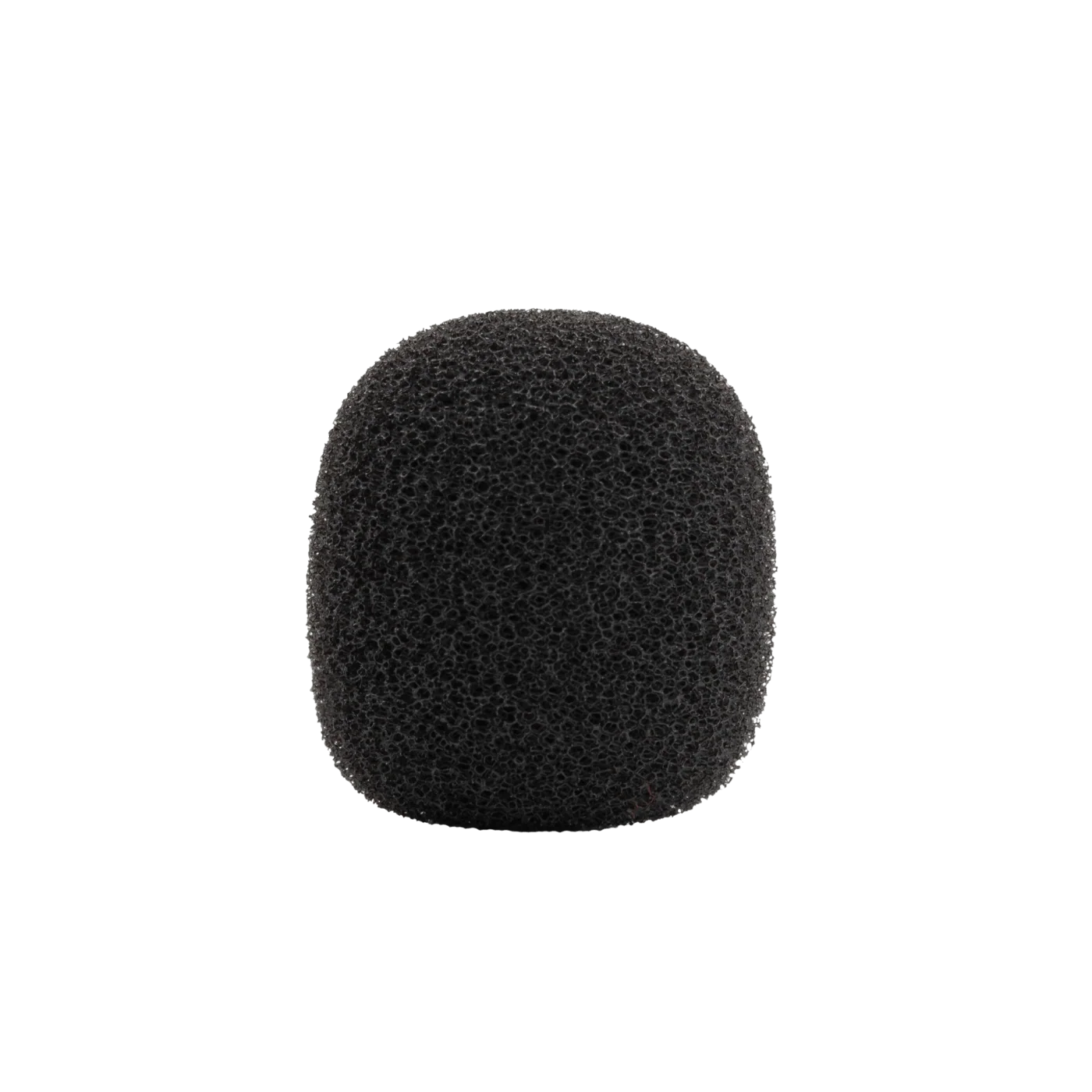 Round foam windscreen for lavalier microphones, black (medium)