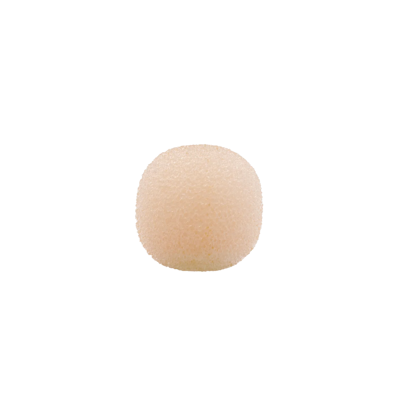 Round foam windscreen for lavalier microphones, beige (small)