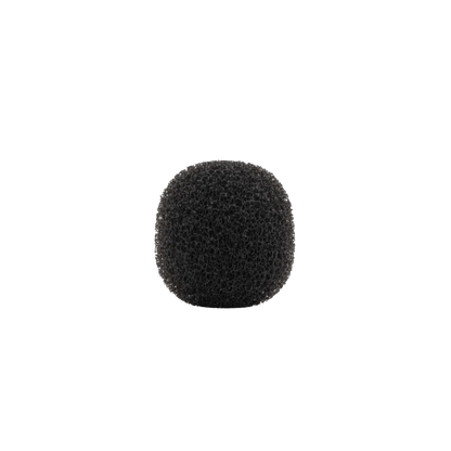Round foam windscreen for lavalier microphones, black (small)