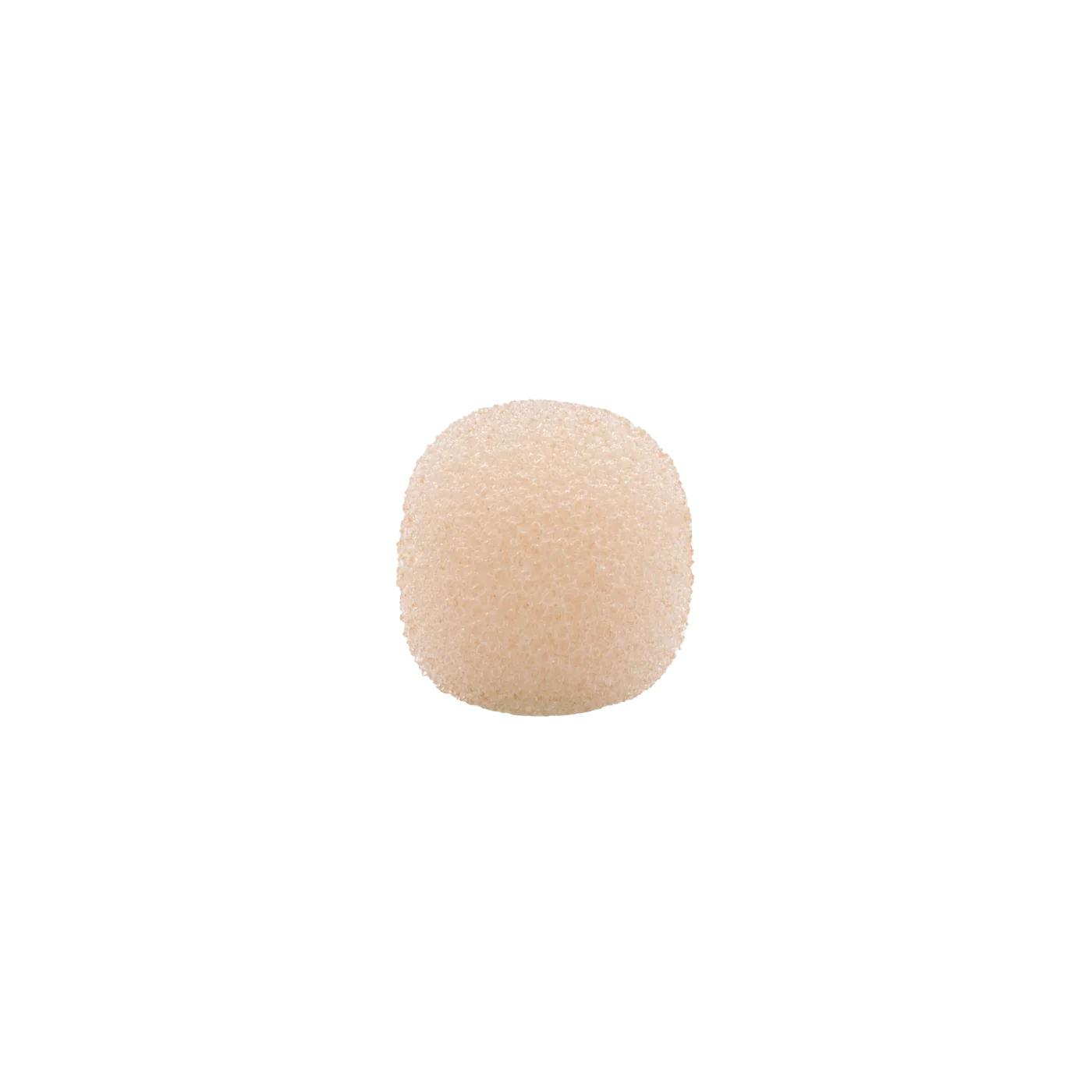 Round foam windscreen for lavalier microphones, beige (smaller)