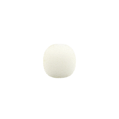 Cream-white foam windscreen disc with textured foam pores