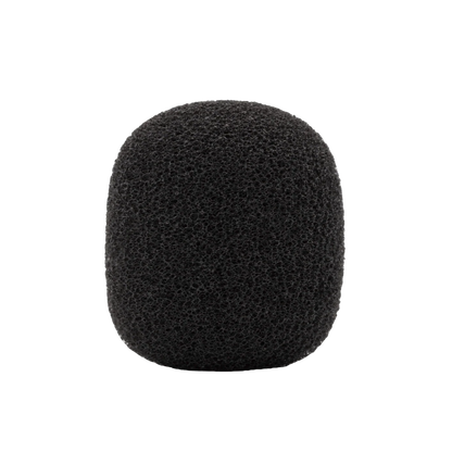 Round foam windscreen for lavalier microphones, black (large)