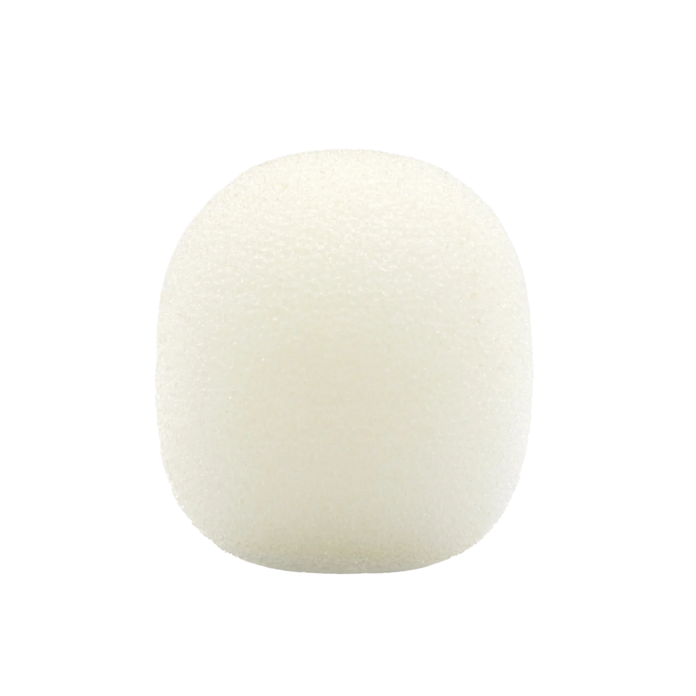 White round foam windscreen with fine textured surface