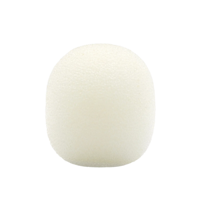 White round foam windscreen with fine textured surface