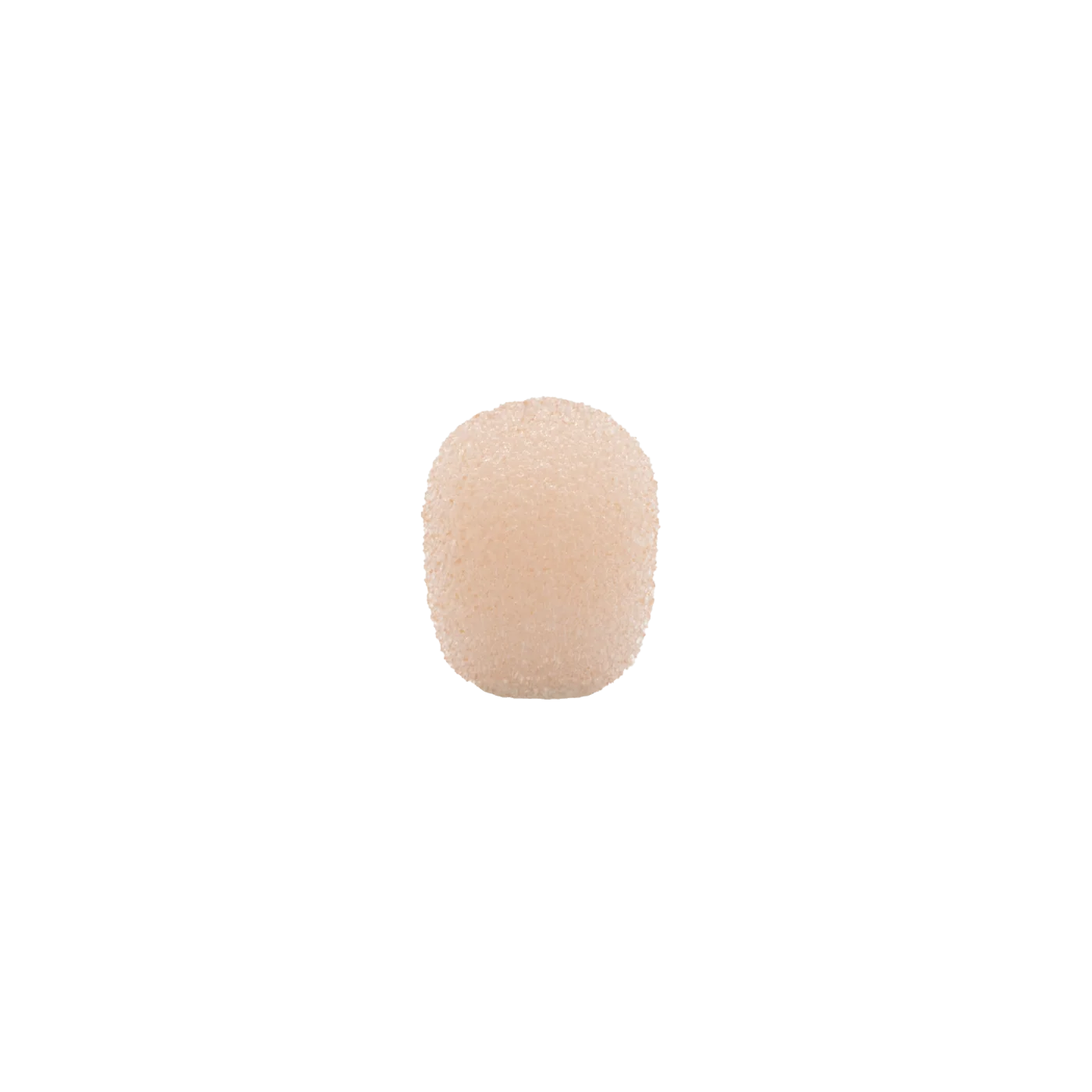 Round foam windscreen for lavalier microphones, beige (tiny)