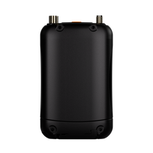 Black mini device with orange indicator and two threaded top ports
